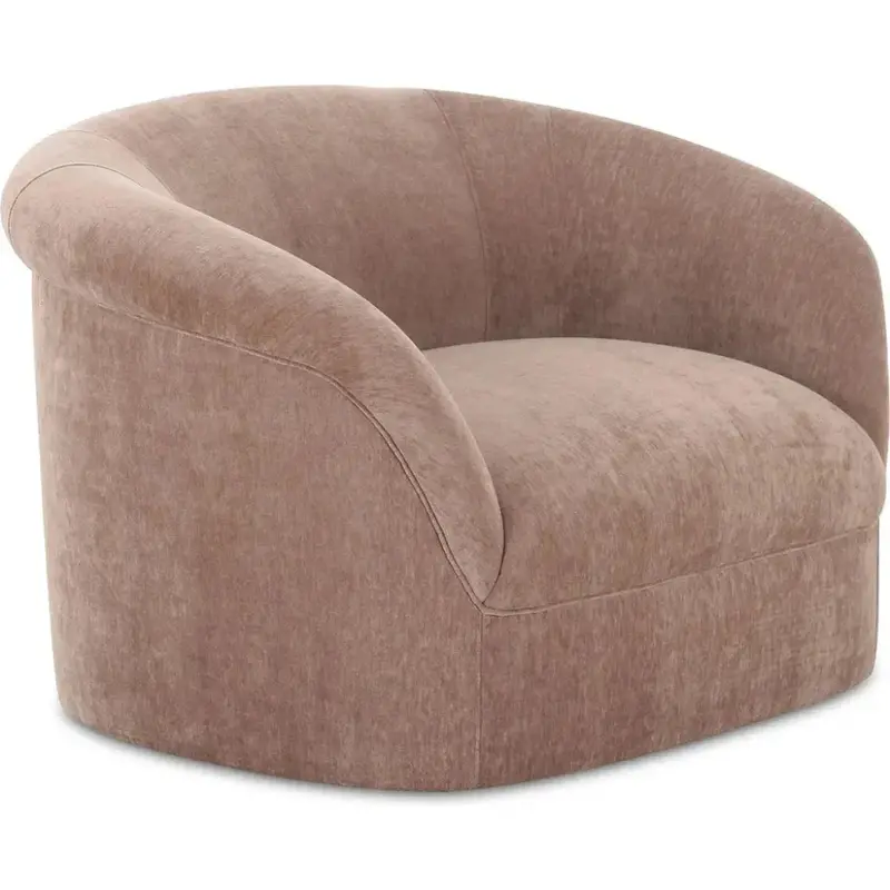 Thora Plush Performance Fabric Lounge Armchair 1