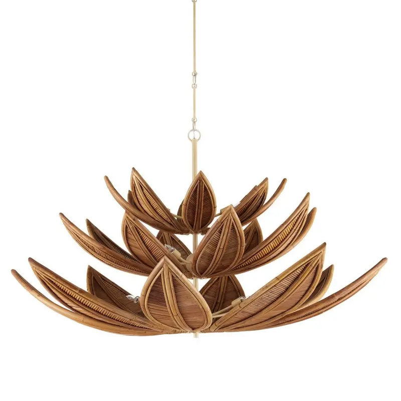Three-Tier Rattan Chandelier – Cubana Design 1