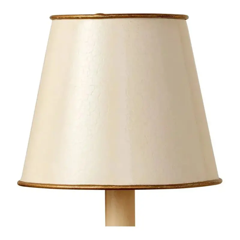 Tole Metal Ivory Tapered Chandelier Shade 1