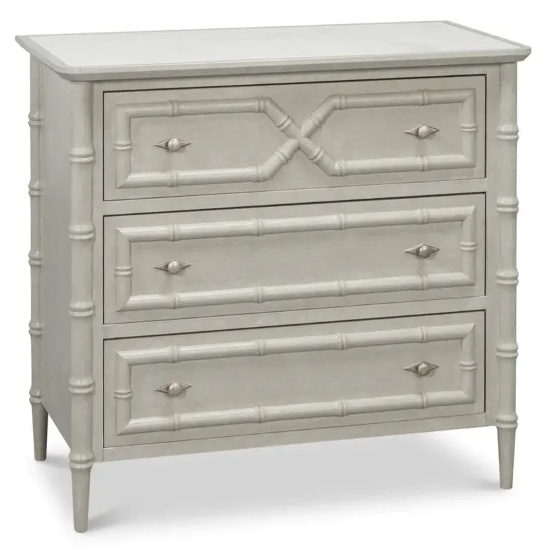 Tortola White Three-Drawer Chest – Scandinavian-Inspired Storage Furniture 1