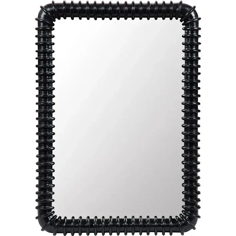 Toshi Wood-Framed Wall Mirror With Natural Grain Finish 1