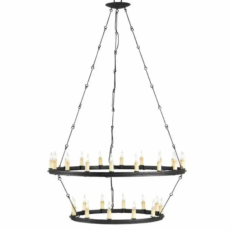 Toulouse Chandelier With Traditional Blacksmith-Inspired Design 1