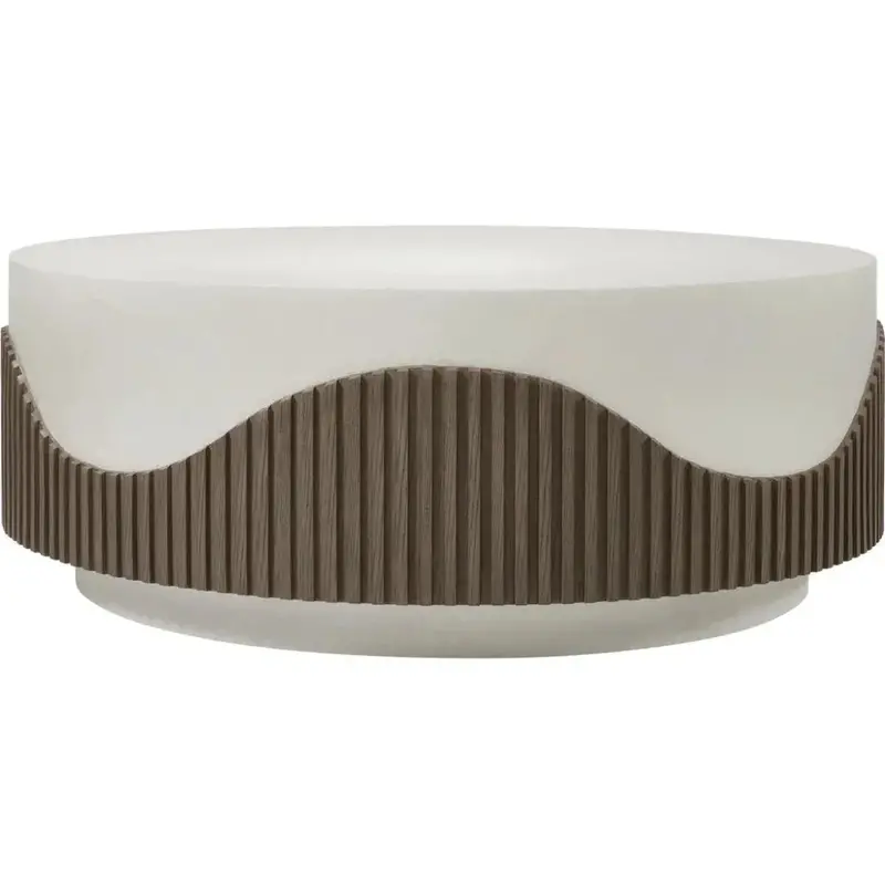 Tranquility White Round Outdoor Coffee Table 1