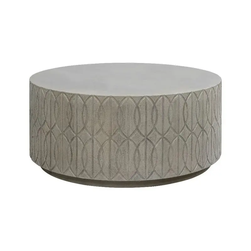 Trellis Concrete Outdoor Coffee Table – Round Build 1
