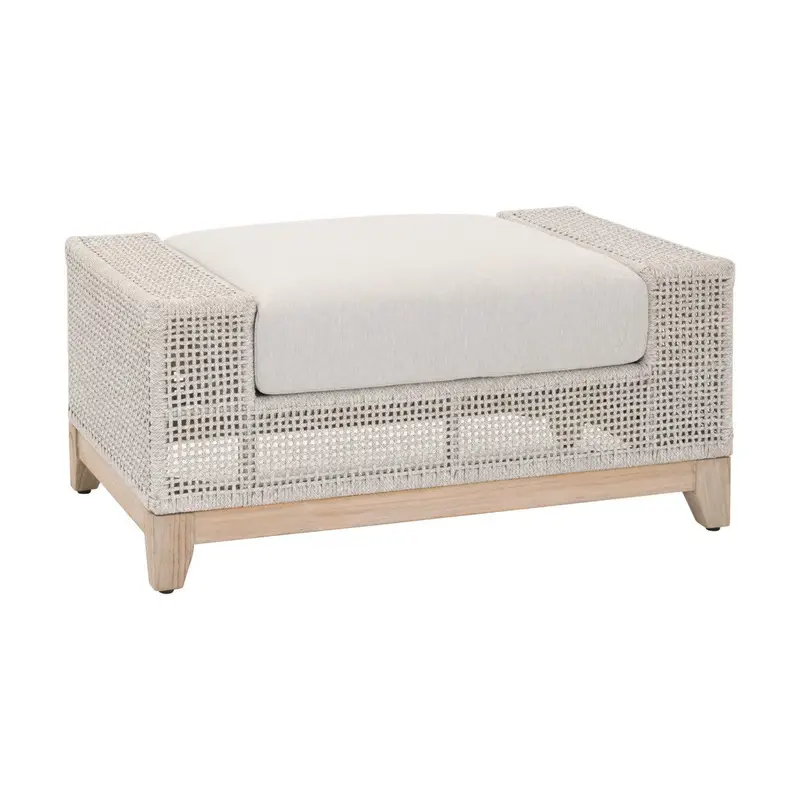 Tropez Taupe Outdoor Ottoman – Olefin Fabric 1