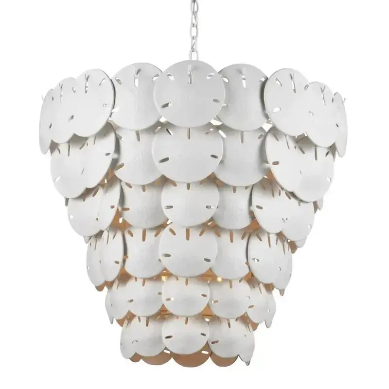 Tulum Ultra-White 8-Light Modern Chandelier 1