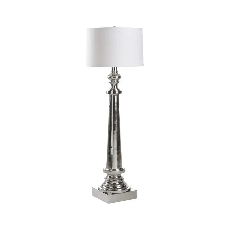 Tuscan Order Steel Floor Lamp – Architectural Industrial-Style Uplighter 1