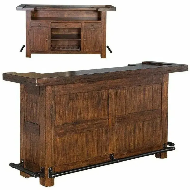 Tuscany-Inspired Home Bar Island For Entertainment Spaces 1
