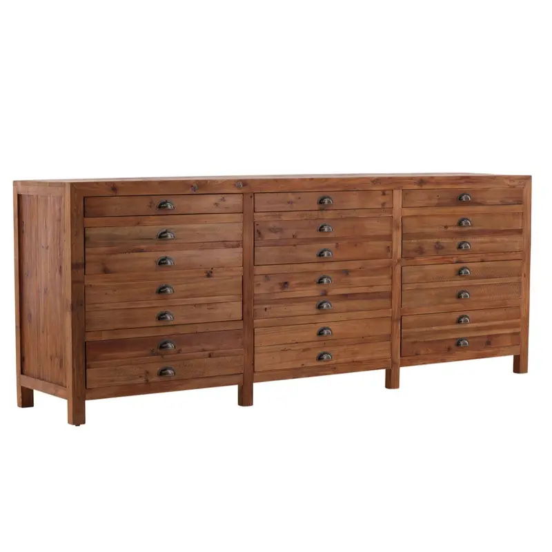 Twelve-Drawer Wooden Apothecary Dresser 1
