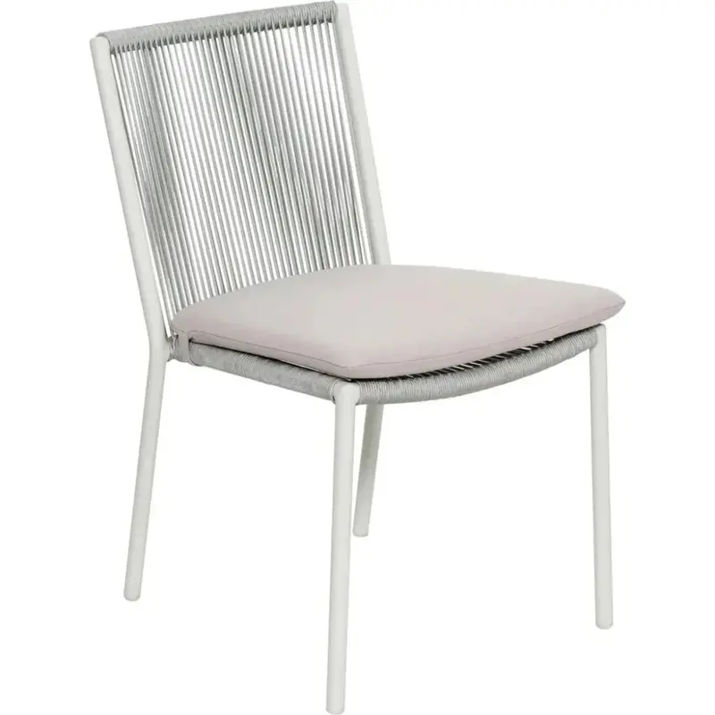 Two-Piece Grey Outdoor Dining Side Chairs 1