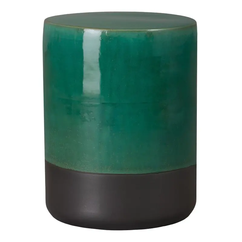 Two-Tone Ceramic Garden Stool – 14-Inch Diameter 1