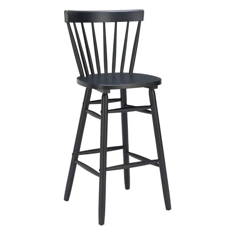 Tyce Painted Wood Barstools (Set Of 2) – Stylish High-Back Or Backless Options 1