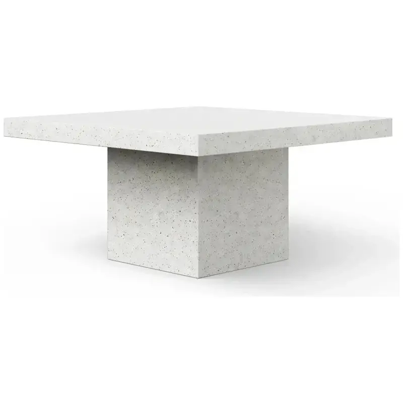 Una Square Concrete Outdoor Dining Table 1