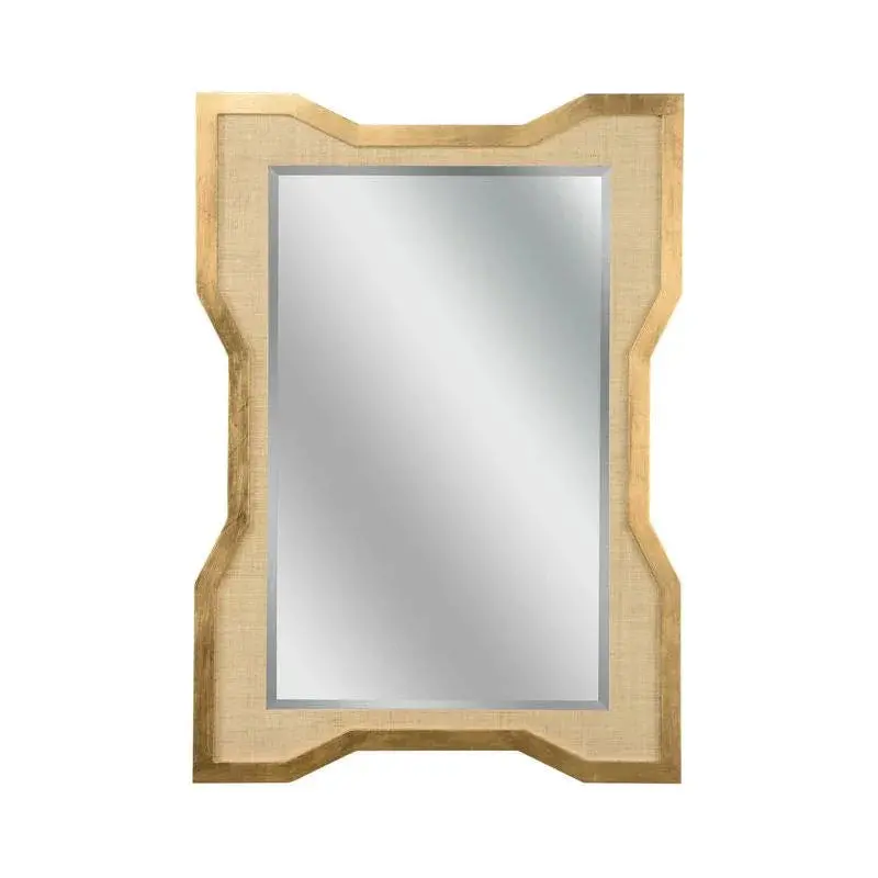Vanessa Wall Mirror With Natural Raffia Wrap 1