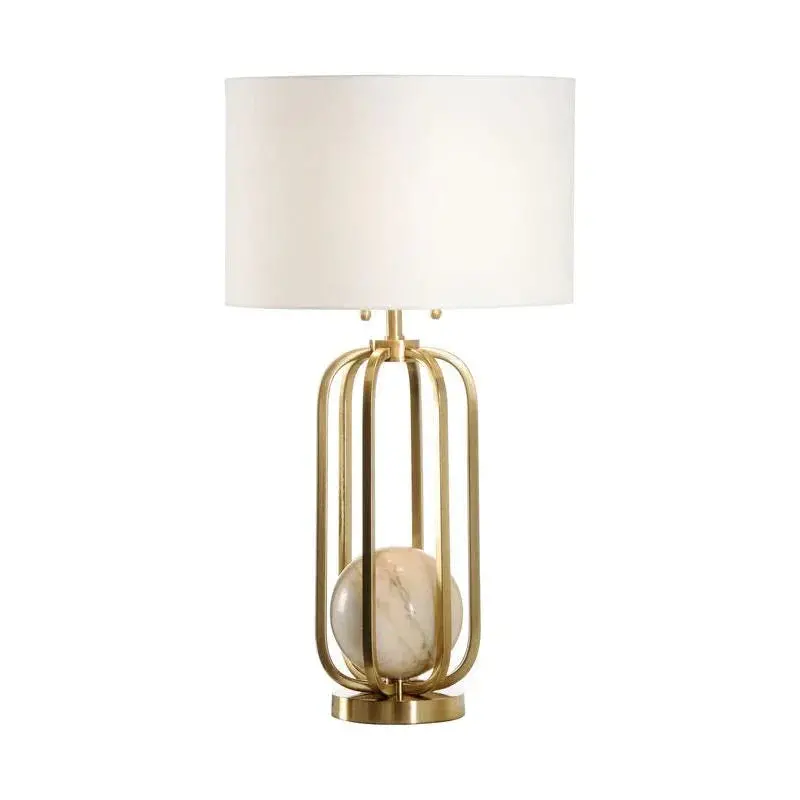 Varese Dual-Tier Gold Marble Table Lamp 1