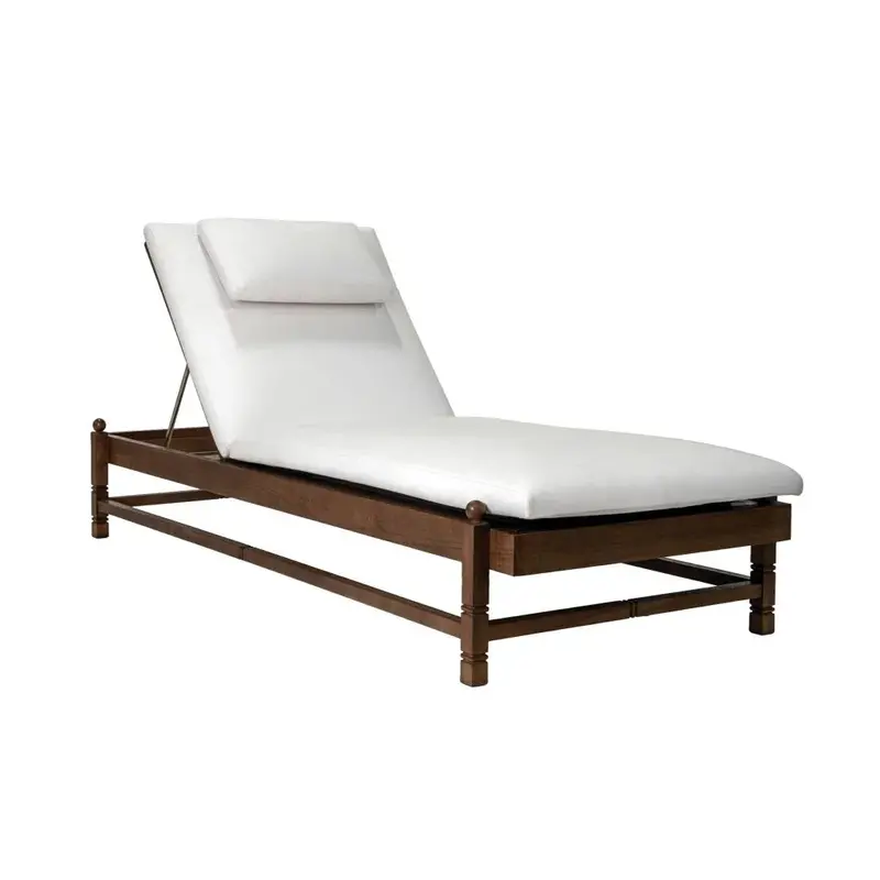 Vaterra Teak And Rattan Outdoor Pool Chaises – Set Of 2 1