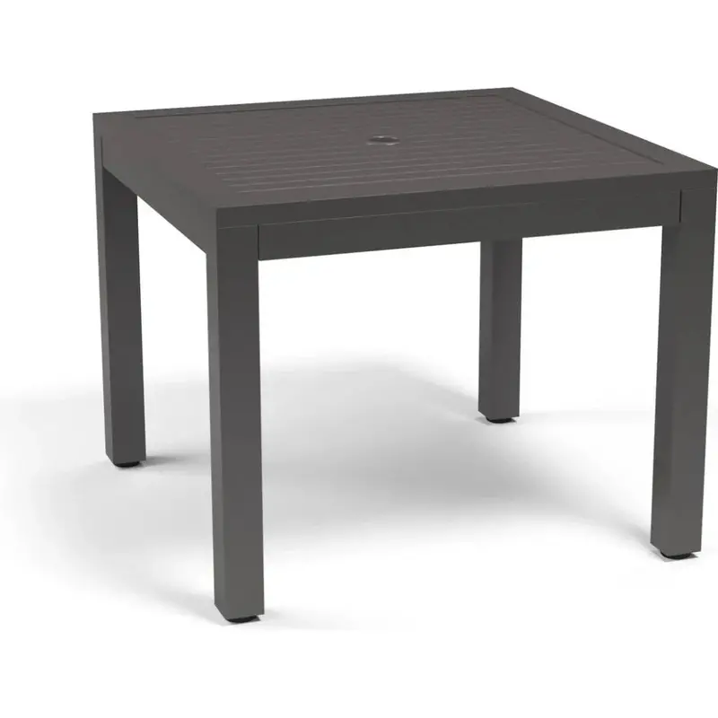 Vegas Aluminum Square Patio Dining Table 1