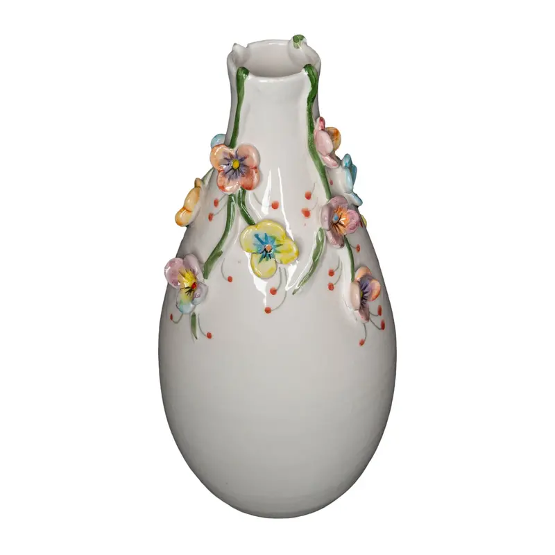 Vibrant Handmade Ceramic Flower Vase 1