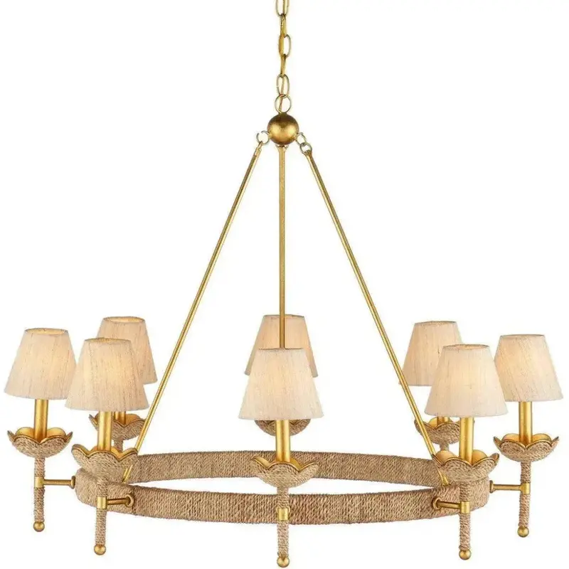 Vichy Ceramic And Metal Chandelier 1