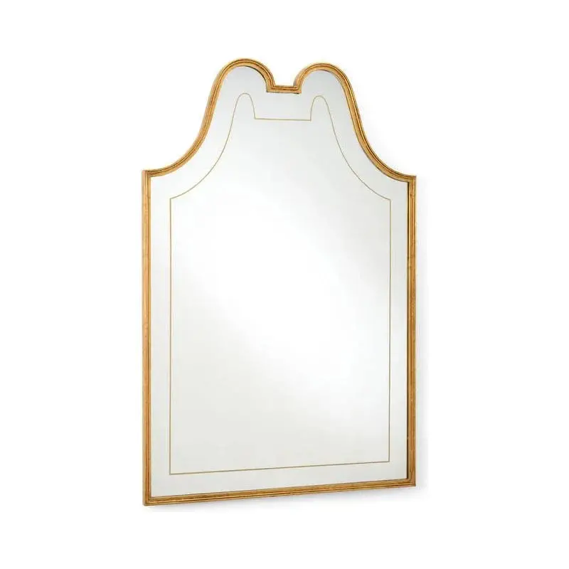 Victoria Hall Gold Metallic Wall Mirror – Luxe Contemporary Style 1