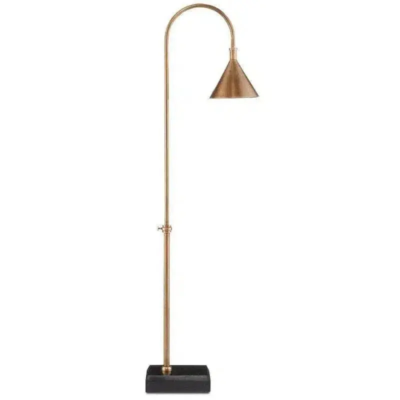 Vintage-Inspired Brass And Black Vision Floor Lamp 1