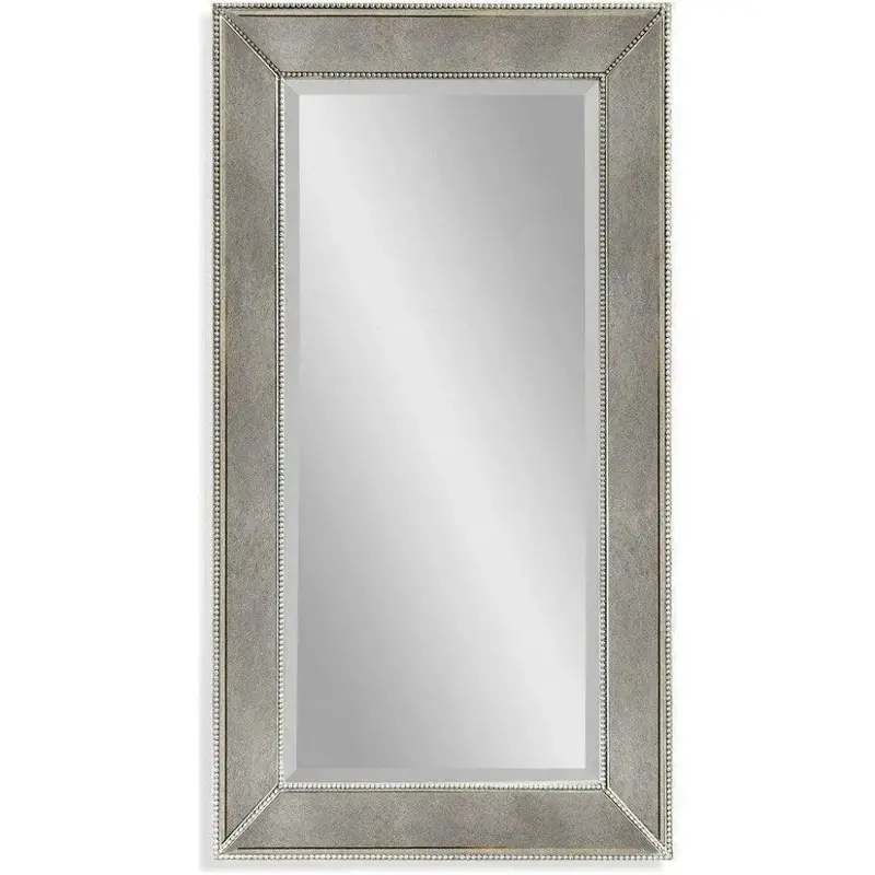 Vintage-Style Beaded Rectangular Wall Mirror 1