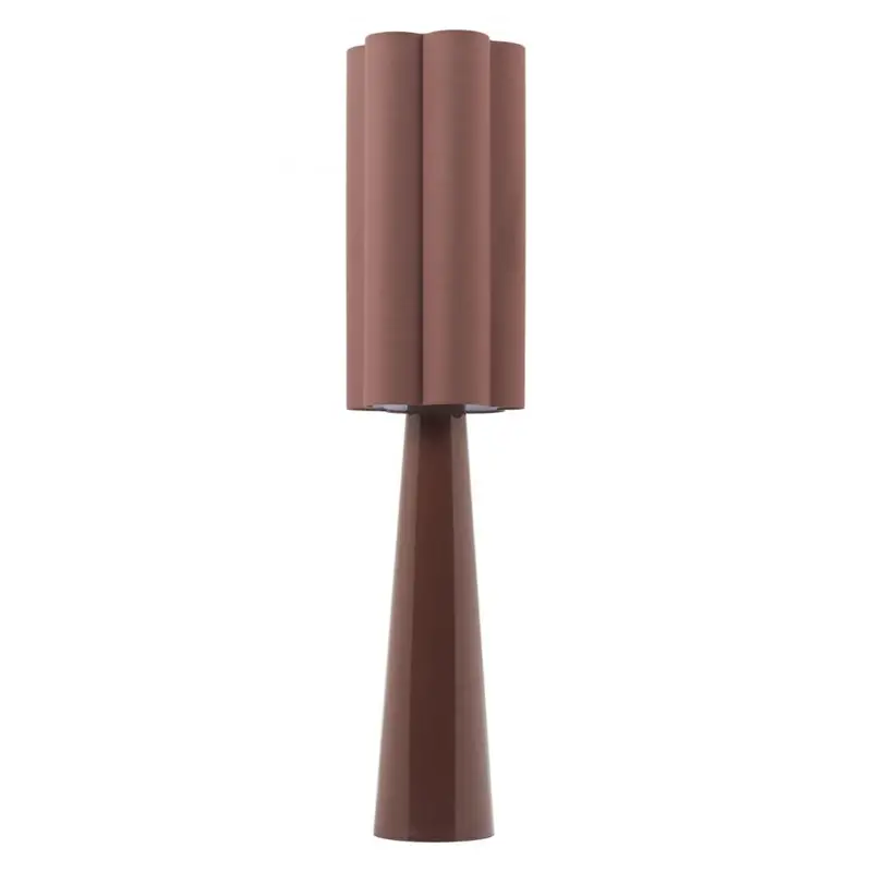 Violet Industrial-Style Brown And Brass Floor Lamp 1