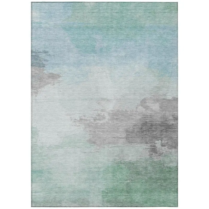 Vivara Blue Stain-Resistant Outdoor Indoor Rug 2
