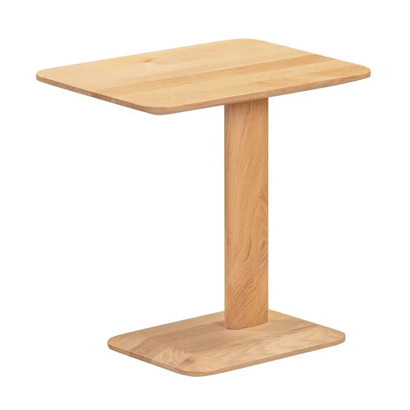 Vive Solid Wood Rectangular Accent Side Table 1