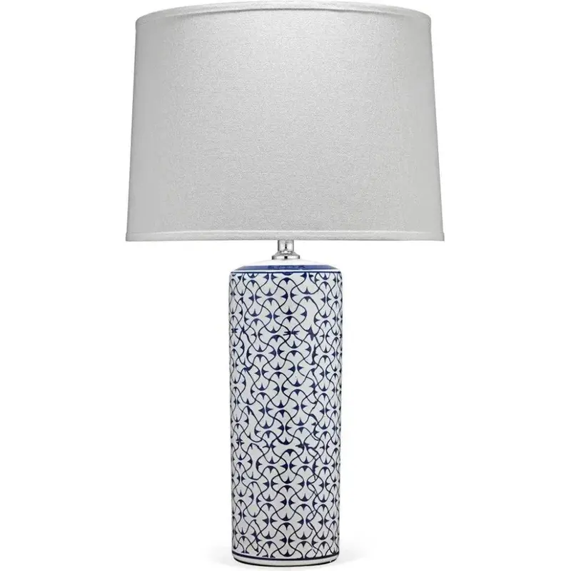 Vivian Blue Ceramic Table Lamp – Handcrafted Glaze Finish 1