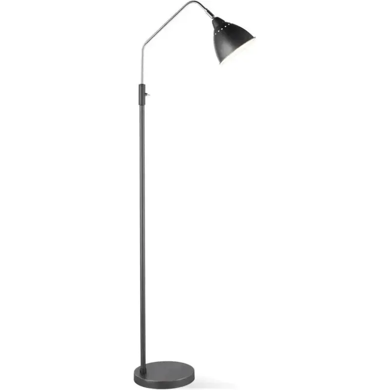 Walden Black Metal Floor Lamp – Modern Industrial Style 1