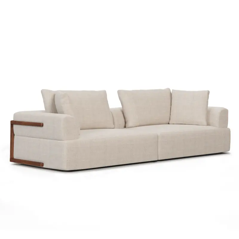 Warner Performance Fabric Loveseat With Modern Silhouette 1