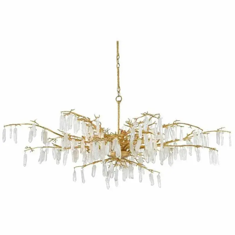 Washed Lucerne Gold Dawn Chandelier 1