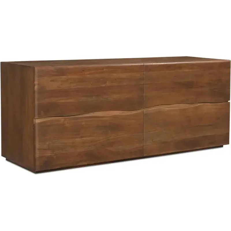 Watson Brown Solid Wood 4-Drawer Dresser 1