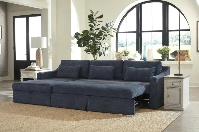 Wave Modular Sectional Sleeper With Performance Fabric Upholstery 2