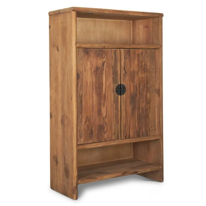 Wayde Brown Wooden Bookshelf With Open Shelving 1