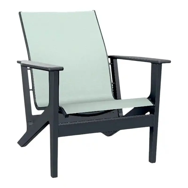 Wexler Marine-Grade Polymer Sling Chat-Height Armchair 1