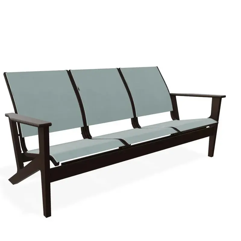 Wexler Sling Three-Seat Chat-Height Outdoor Sofa 1