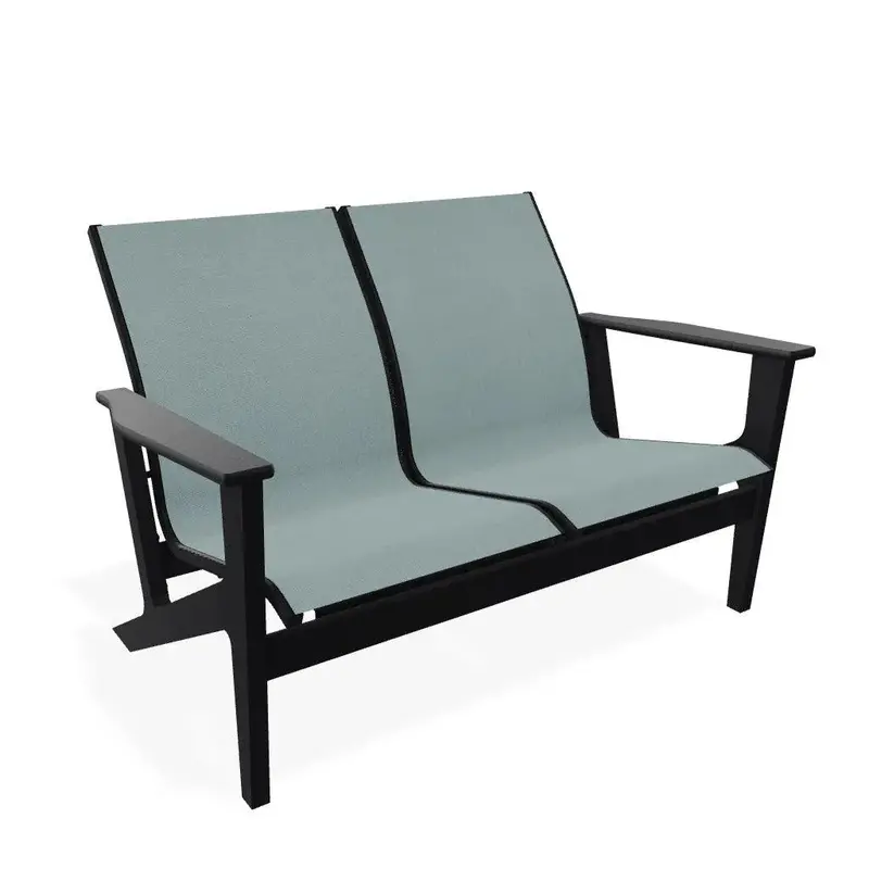 Wexler Sling Two-Seat Chat-Height Outdoor Loveseat 1