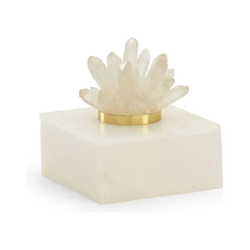 White Alabaster-Look Gift Box 1