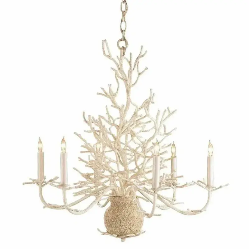 White Coral Sand Chandelier With Seaward-Inspired Design 1