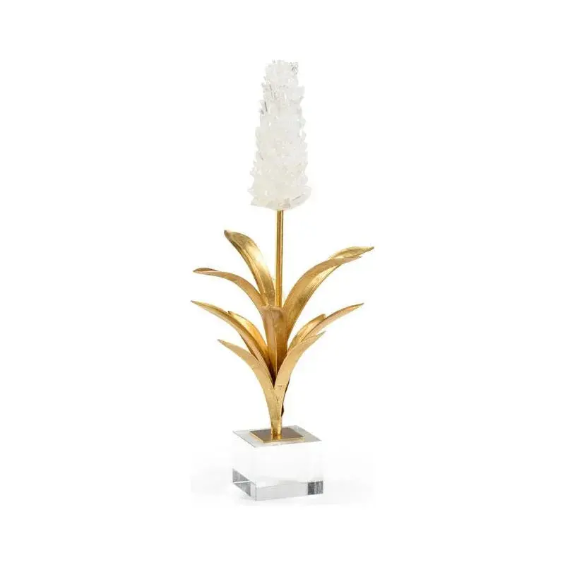 White Hyacinth-Inspired Crystal Sculptural Piece 1