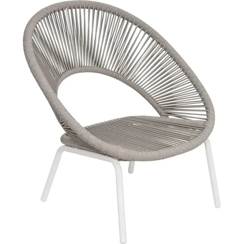 White Ionian Lounge Chair – Outdoor Accent Seating 1
