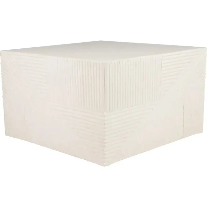 White Serenity Square Accent Table – Outdoor Side Table 1