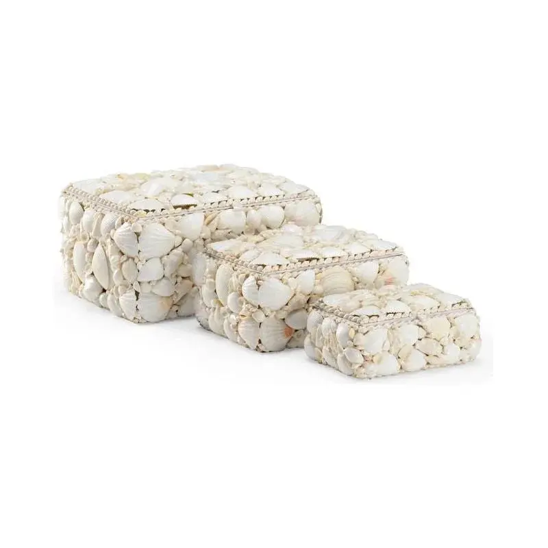 White Shell Keepsake Box Set (3-Pack) 1