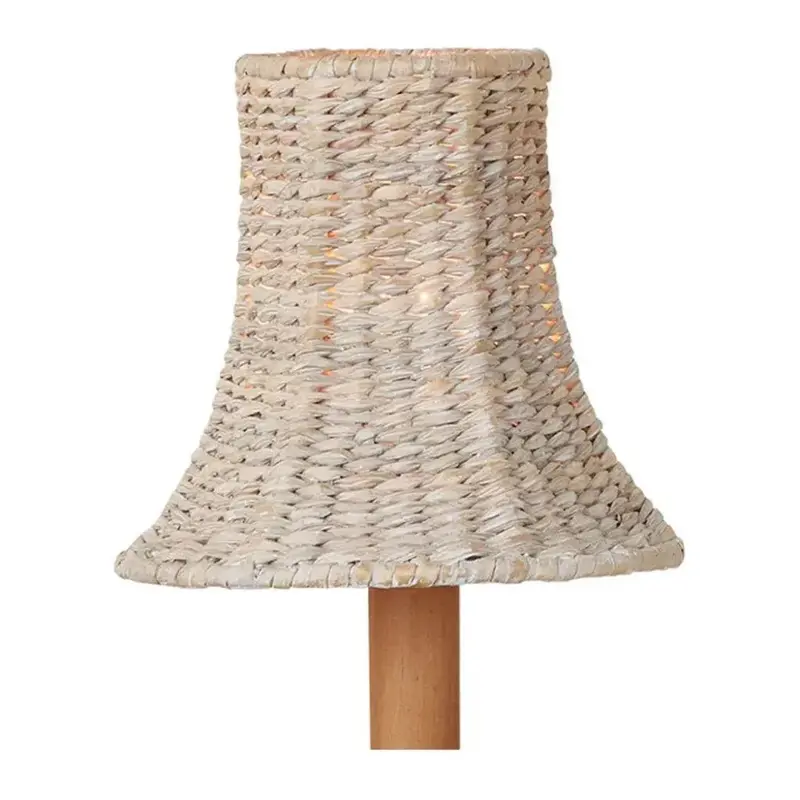 Whitewashed Seagrass Chandelier Shade – Bell Style 1