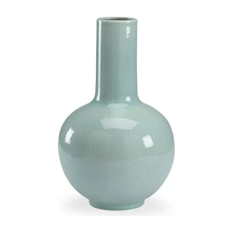 Wicker-Textured Round Porcelain Vase 1