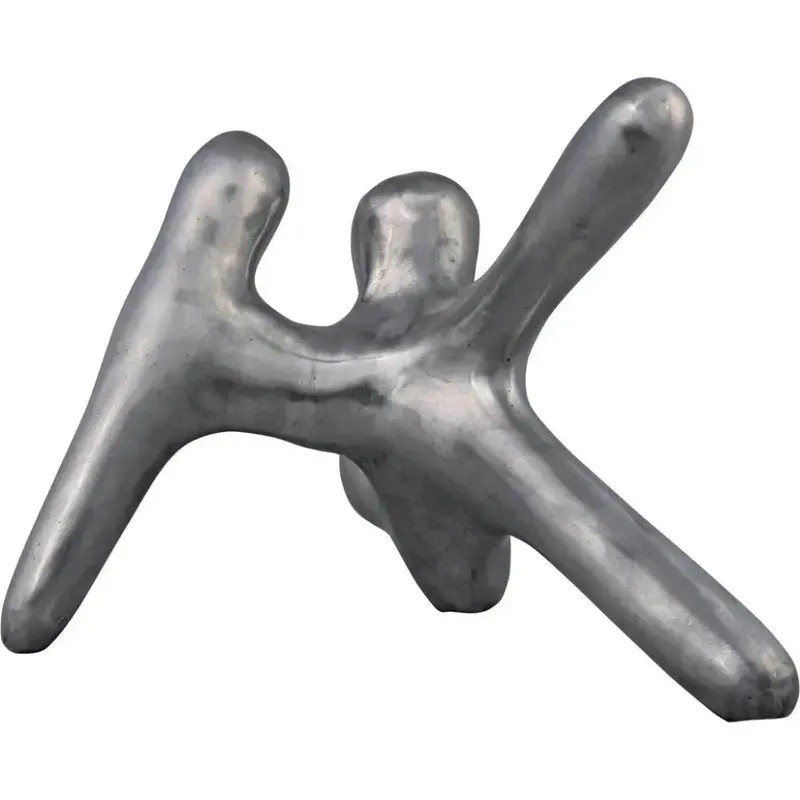 Wiggin Brushed Metal Sculpture 1