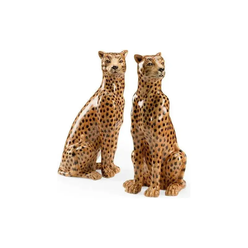 Wild Kats Sculpture Set – Bold, Dynamic Animal Pair (2-Piece) 1