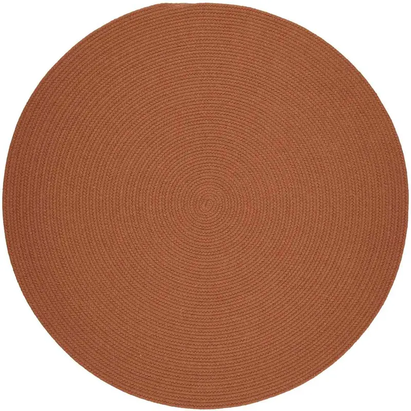 Wool Solids Braided Round Area Rug – Traditional Handcrafted Look 1
